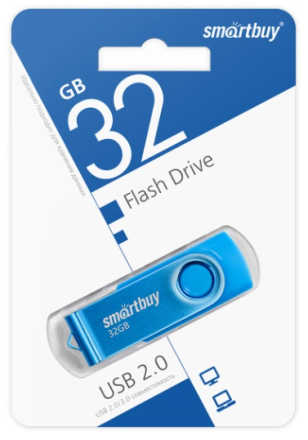  USB флеш накопитель Smartbuy 32GB Twist (SB032GB2TWB) синий