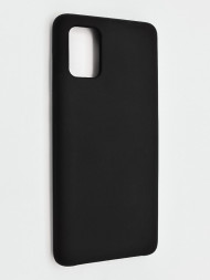 Накладка для Samsung Galaxy A71 Silicone cover без логотипа черная