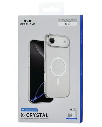  Накладка для i-Phone 17 Air Keephone X-Crystal MagSnap прозрачный