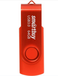 3.0 USB флеш накопитель Smartbuy 64GB Twist (SB064GB3TWB) краcный