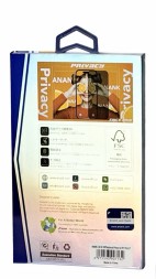 Защитное стекло i-Phone 17 Pro 6.3" Anank 5X Reinforced 2.5D 180° Антишпион черное