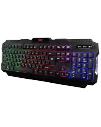 Клавиатура проводная Smartbuy Rush 308 USB/104+12 клавиш/Подсветка Rainbow/1.6м черная (SBK-308G-K)