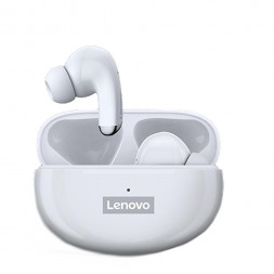 Мобильная Bluetooth-гарнитура Lenovo LP5 белая