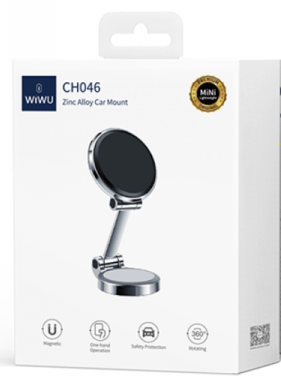  Держатель в автомобиль на торпеду WIWU CH046 серебристый