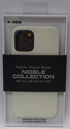  Накладка для i-Phone 12/12 Pro K-Doo Noble кожаная белая