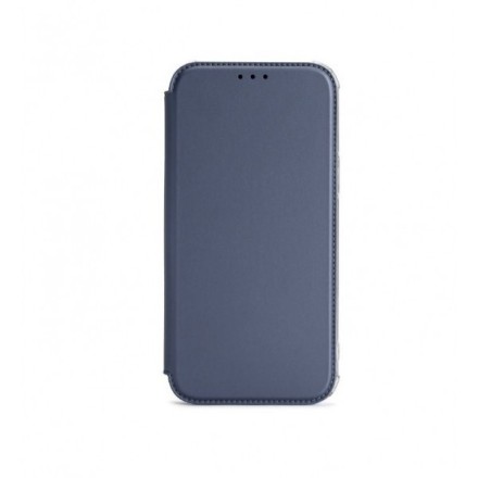  Чехол-книжка Samsung Galaxy A14 Fashion Case кожаная боковая серо-синяя