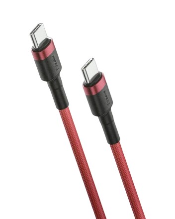  Кабель-зарядка Type-C на Type-C Baseus Cafule series 2м (CATKLF-H09) красный