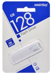3.1 USB флеш накопитель Smartbuy 128GB CLUE White (SB128GBCLU-W3)