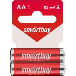 Батарейка алкалиновая Smartbuy LR6/2SB (60/600) (SBBA-2A02SB)