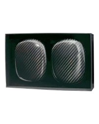 Карбоновый чехол на AirPods Max глянцевый чёрный