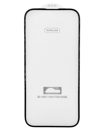  Защитное стекло для i-Phone 16 Pro/17 Supglass SG-08 Anti-Shatter Edge чёрное