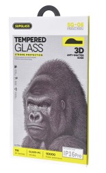 Защитное стекло для i-Phone 16 Pro Supglass SG-08 Anti-Shatter Edge чёрное