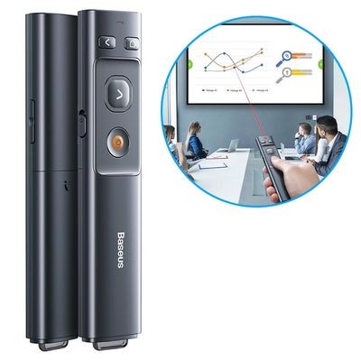  Лазерная указка Baseus Orange Wireless Presenter ACFYB-B0G Grey