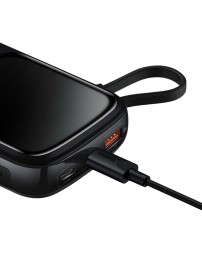 Powerbank Baseus Qpow Pro Digital Display 10000mAh 20W 1USB/1C/кабель Lightning (PPQD020001) черный