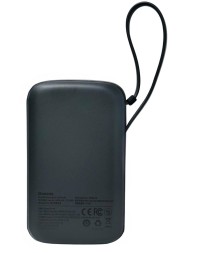 Powerbank Baseus Qpow Pro Digital Display 10000mAh 20W 1USB/1C/кабель Lightning (PPQD020001) черный