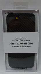 Накладка для i-Phone 12 Pro Max 6.7&quot; K-Doo Air Carbon пластик черная