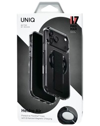 Накладка для i-Phone 17 Pro Max Uniq Heldro Air Magsafe черная