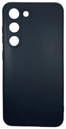 Накладка для Samsung Galaxy S23 силикон матовый чёрный