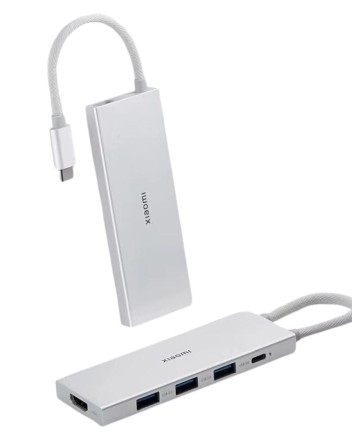  USB-хаб Xiaomi Type-C 5в1 3USB/1USB-C/HDMI XMDS05YM белый