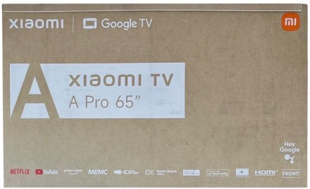  Телевизор Xiaomi TV A Pro 65 2025 RU (4K UHD 3840x2160, Smart TV) черный