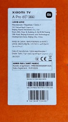 Телевизор Xiaomi TV A Pro 65 2025 RU (4K UHD 3840x2160, Smart TV) черный