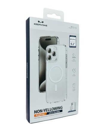  Накладка для i-Phone 15 Pro Keephone Non-Yellowing MagSnap прозрачный