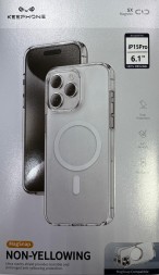 Накладка для i-Phone 15 Pro Keephone Non-Yellowing MagSnap прозрачный