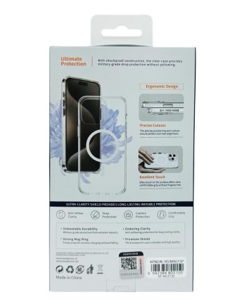  Накладка для i-Phone 15 Pro Keephone Non-Yellowing MagSnap прозрачный