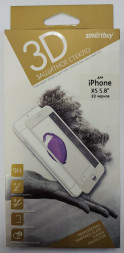 Защитное стекло для iPhone 11 Pro/X/Xs 5.8&quot; Smartbuy олеофобное чёрное