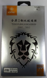 Защитное стекло для iPhone 7/8 AMC 9H 3D белое