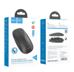 Мышь беспроводная Hoco GM15 BT5.0/DPI 800-1200-1600/2 кнопки черная