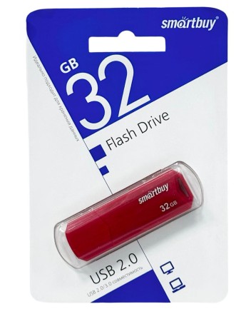  USB флеш накопитель Smartbuy 32GB Clue Red (SB32GBCLU-R)