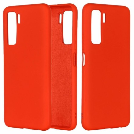  Накладка для Huawei Honor 30S Silicone cover красная