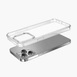 Накладка для i-Phone 15 Pro Keephone Hybrid Clear Case прозрачный