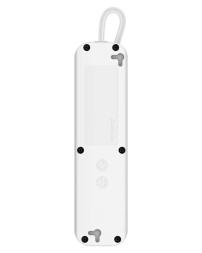 Сетевой фильтр Defender E418, 10А, 2200 Вт, 4 розетки, длина 1,8 м, белый