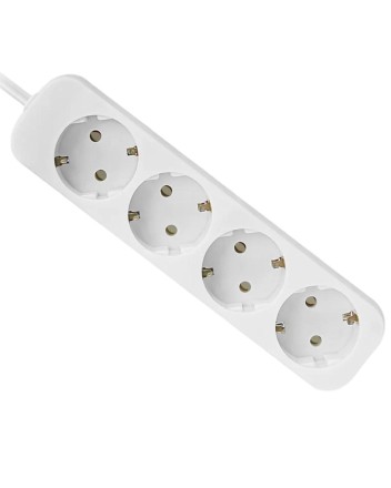  Сетевой фильтр Defender E418, 10А, 2200 Вт, 4 розетки, длина 1,8 м, белый