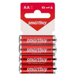 Батарейка алкалиновая Smartbuy LR6/4SB (60/720) (SBBA-2A04SB)
