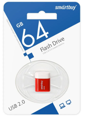  USB флеш накопитель Smartbuy 64GB Lara Red (SB64GBLARA-R)