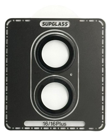  Защитное стекло для задней камеры Supglass XC-31 iPhone 16/16 Plus 2pcs черное