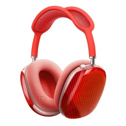 Карбоновый чехол на AirPods Max глянцевый красный