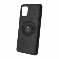 Чехол-накладка для Samsung Galaxy A51 силикон iface с держателем чёрный