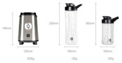 Блендер Ocooker CD-BL01 + 2 чаши с дозатором (40017) серебристый