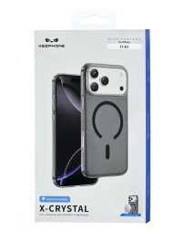 Накладка для i-Phone 17 Air Keephone X-Crystal MagSnap серый