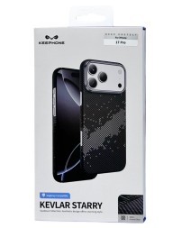 Накладка для i-Phone 17 Pro Keephone Kevlar Starry MagSnap чёрный