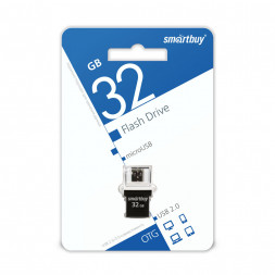 USB флеш накопитель Smartbuy 32GB OTG POKO series Black (SB32GBPO-K)