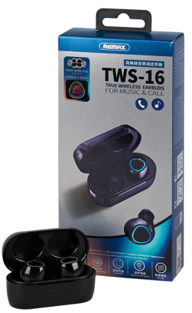  Беспроводные наушники TWS Remax TWS16 BT5.1 чёрный