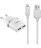  Сетевое зар. устр. Hoco C12 2USB Lightning 2.4A белое