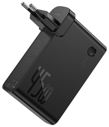  Powerbank Baseus Power Station GaN 10000mAh 2USB-C 45W (PPNLD-F01) черный