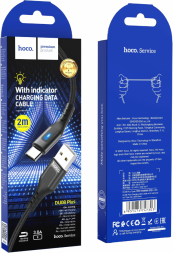 Usb Кабель-зарядка Type-C Hoco DU08 Plus 3A 2м черный