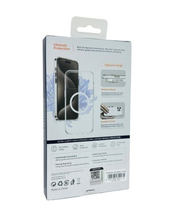  Накладка для i-Phone 15 Pro Max Keephone Non-Yellowing MagSnap прозрачный